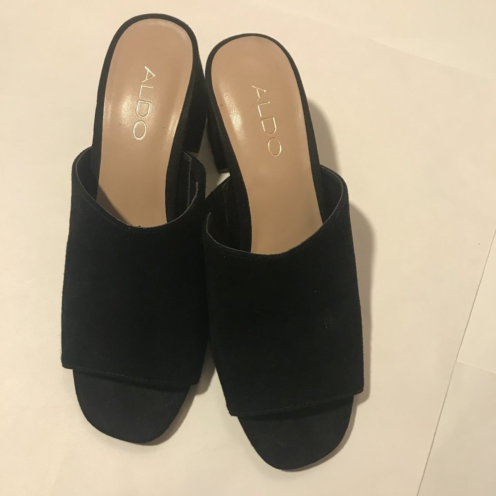 women's Aldo heel slippers size 7